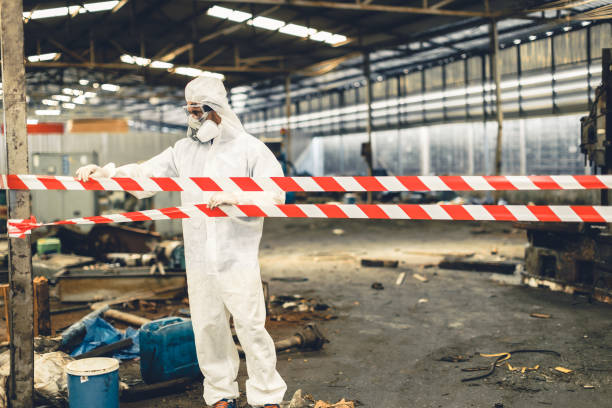Professional Biohazard technician working in Englewood, FL